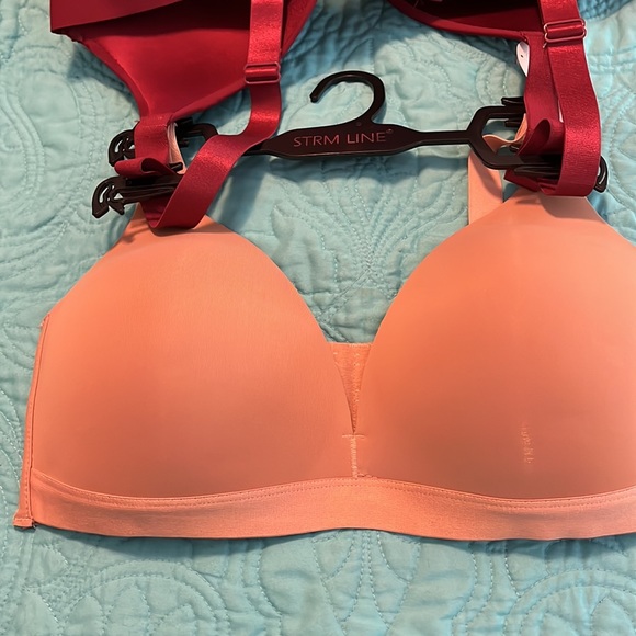NWT STRM LINE 2 Pack Full Figure Wire Free bras 38D - Picture 2 of 6